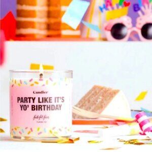 CANDIER “Party Like It’s Your Birthday” Candle (BRAND NEW IN BOX & VERY CUTE!)